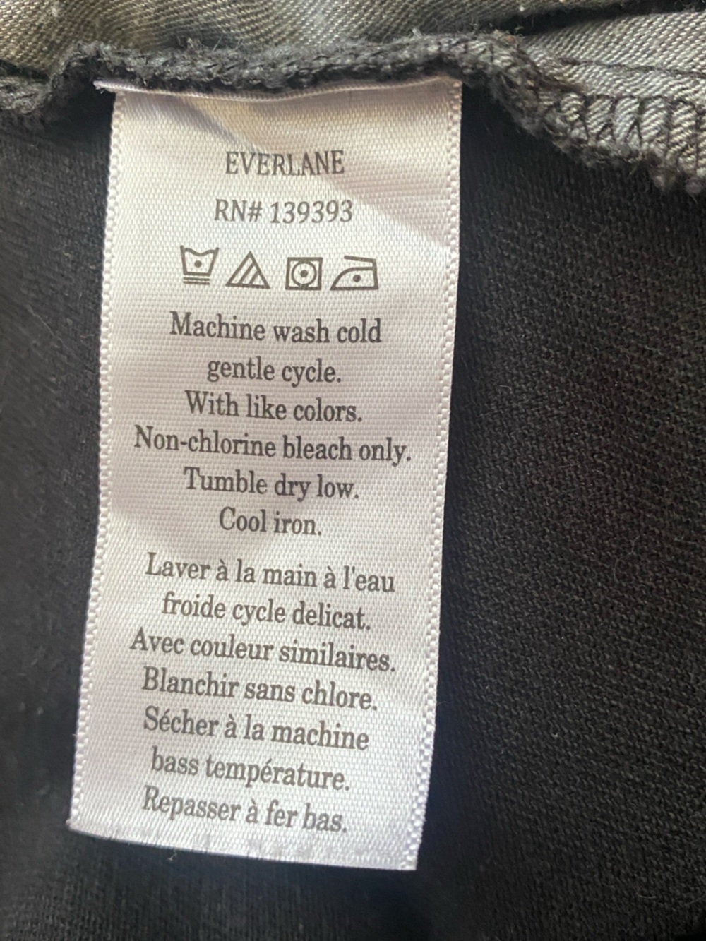 Everlane Black Utility Barrel Pant Size 8 Tall - Picture 4 of 5